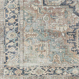 Sample Green Nisa Vintage Washable Area Rug
