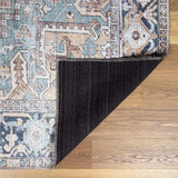 Green Nisa Washable 7ft Runner Rug