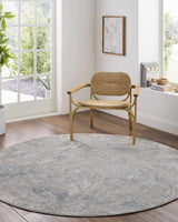 Nurit Blue Gray Runner Rug