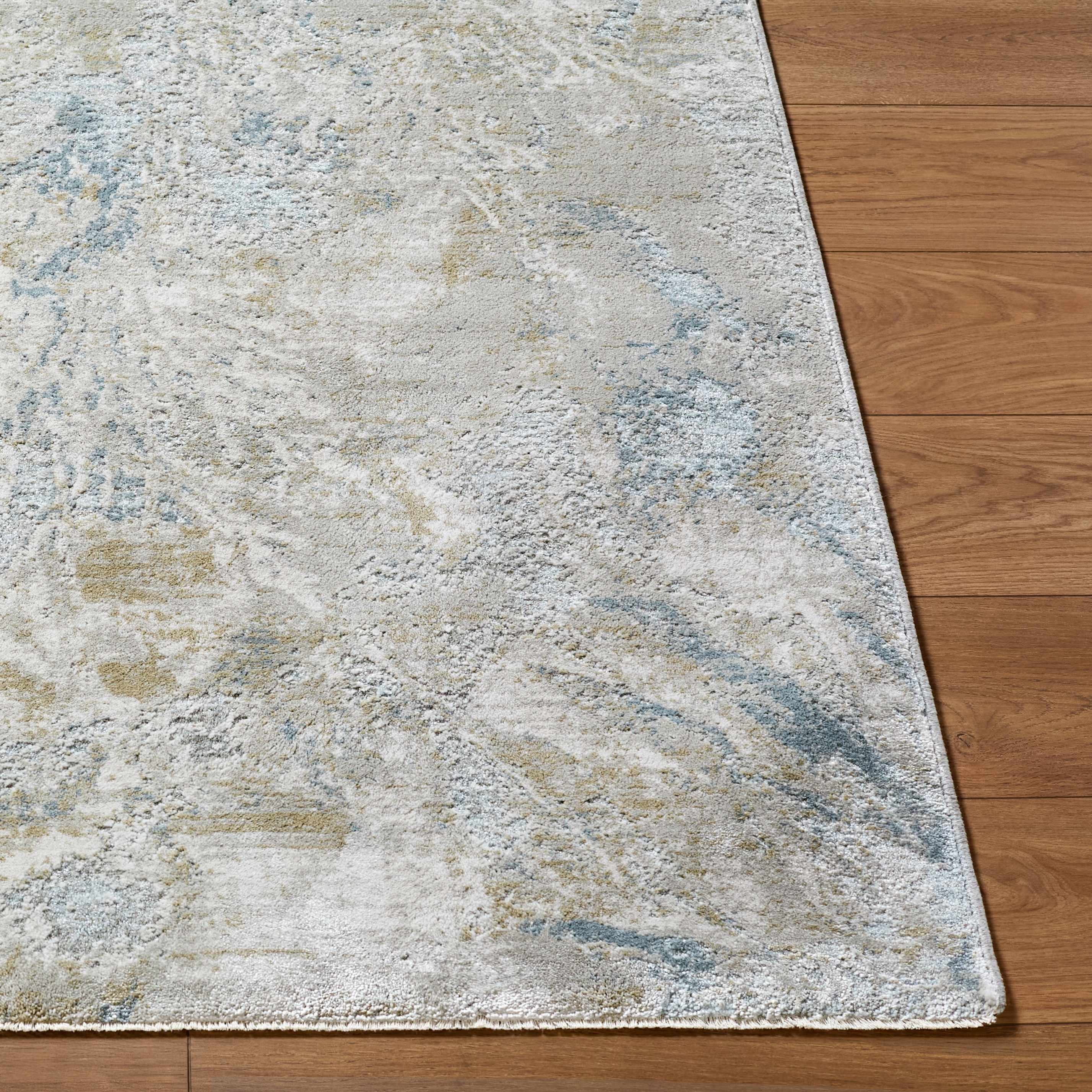 Nurit Blue Gray Runner Rug