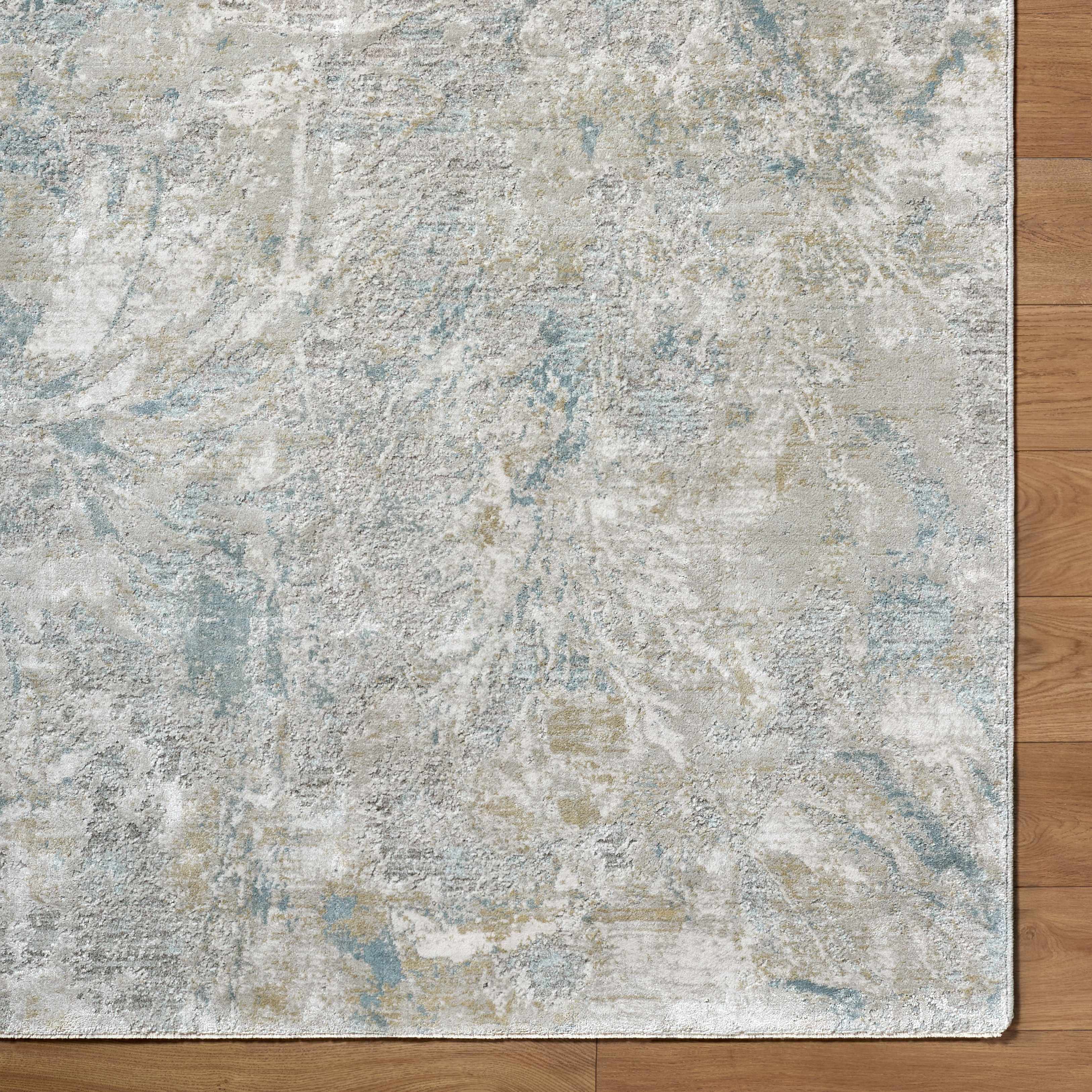 Nurit Blue Gray Runner Rug
