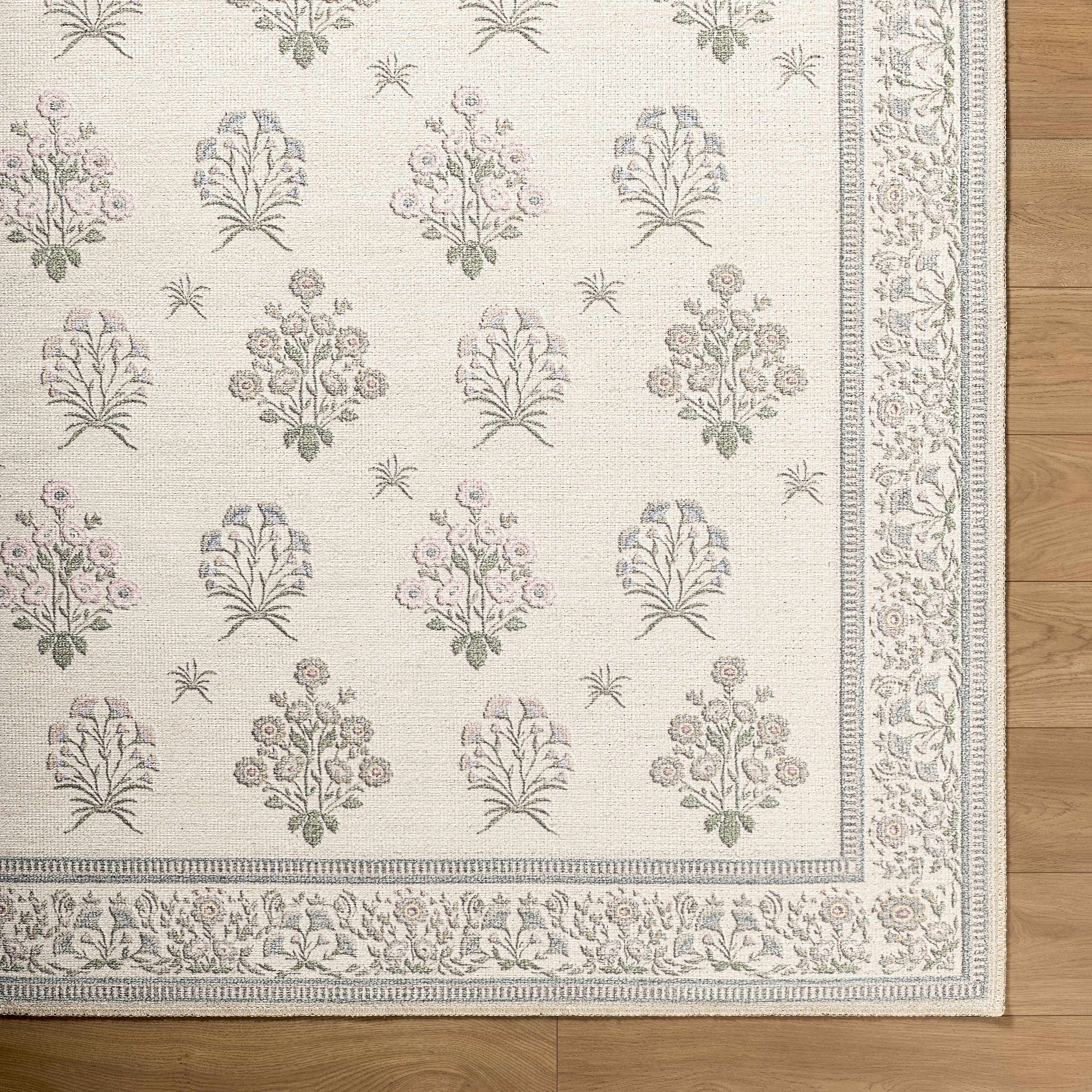 Aquene Washable Area Rug