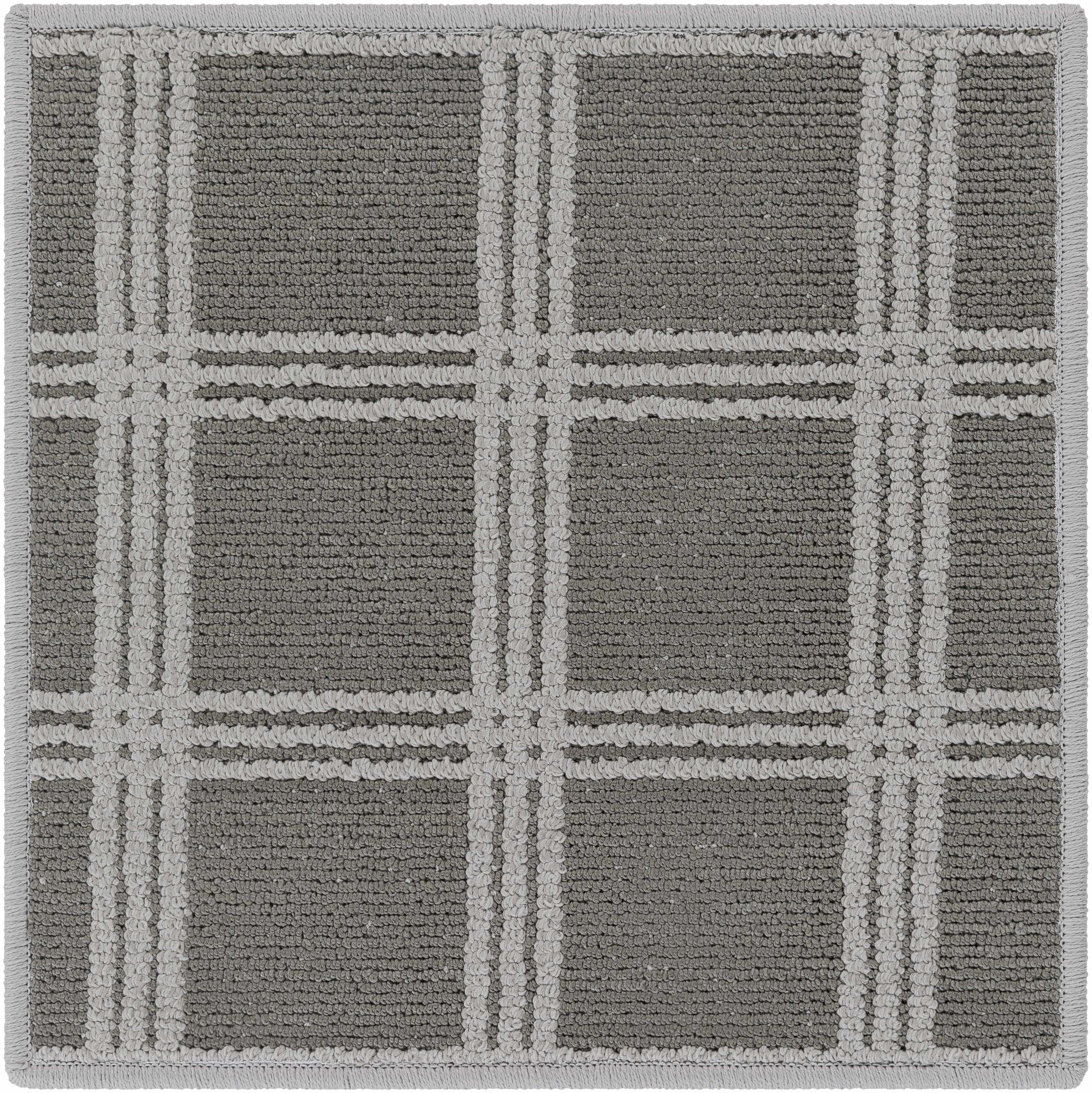 Sample Custom Size Oretha Gray Checkered Rug
