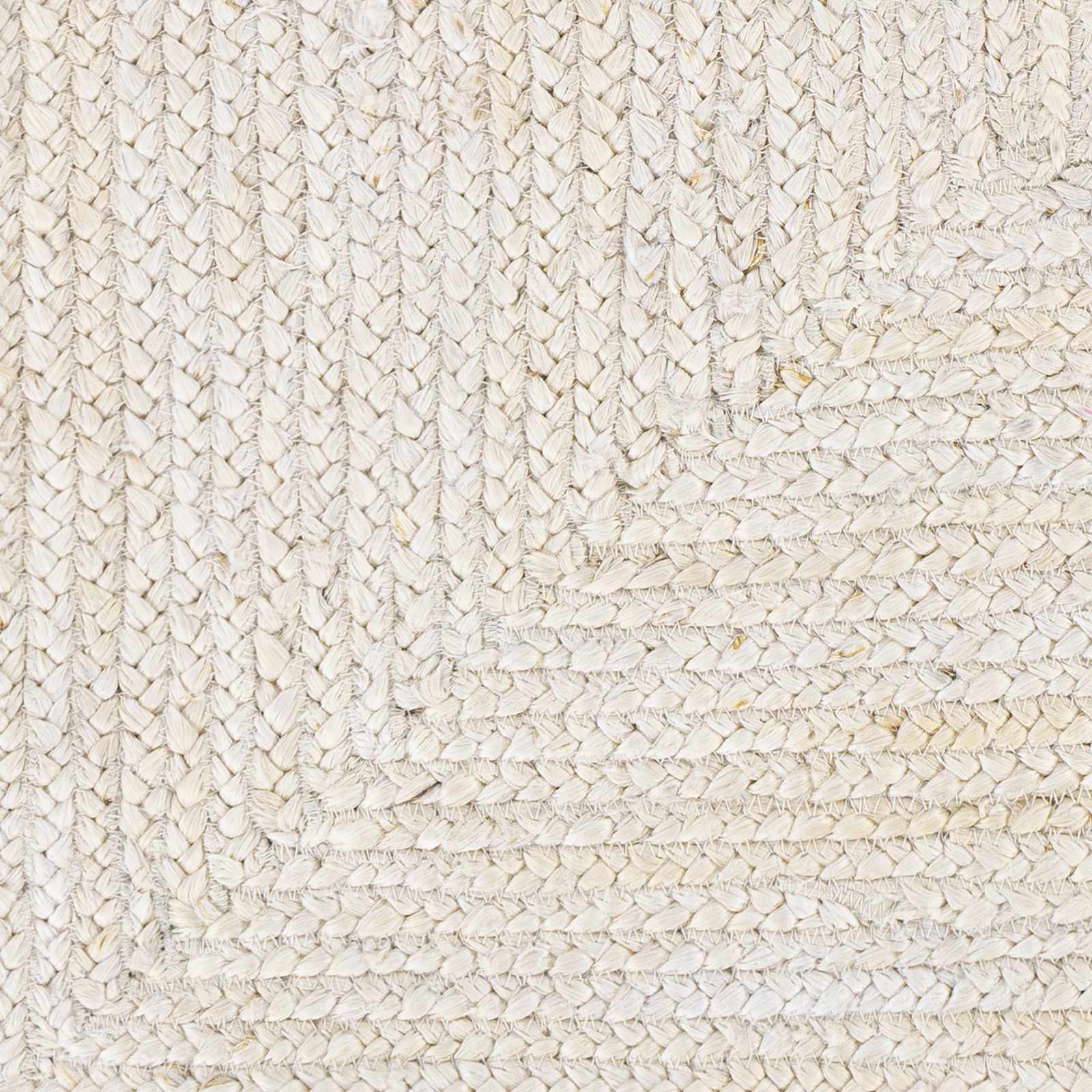 Sample Cream Pangnirtung Jute Braided Area Rug
