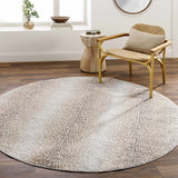 Pointblank Leopard Print Fawn Runner Rug