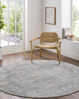 Pryce Blue Gray Runner Rug