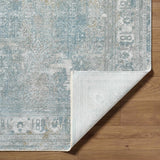 Pryce Blue Gray Runner Rug