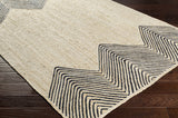 Light Beige Ringtead Jute Braided Runner Rug