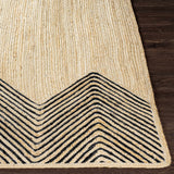 Light Beige Ringtead Jute Braided Runner Rug