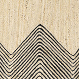 Light Beige Ringtead Jute Braided Runner Rug
