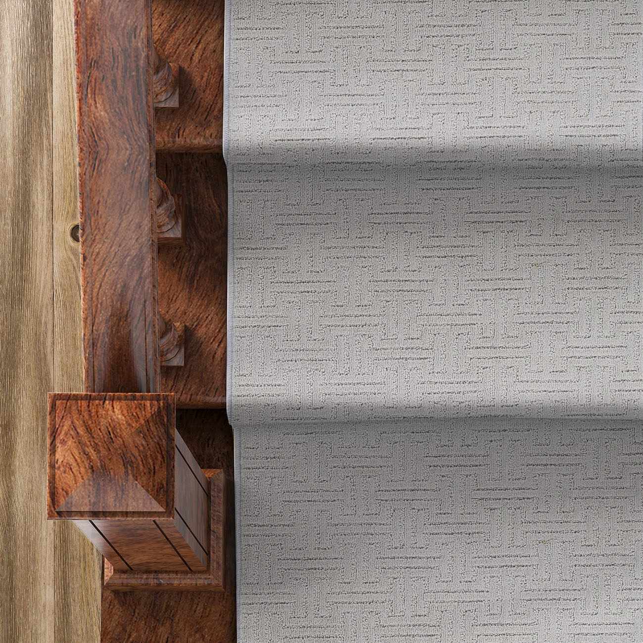 Custom Size Chandler Light Gray Runner Rug