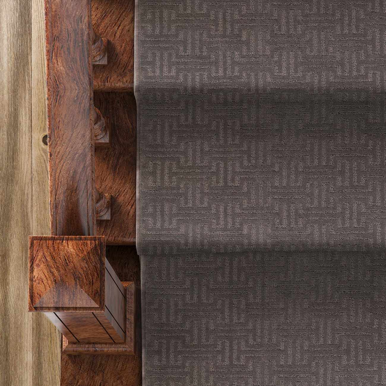 Custom Size Chandler Brown Runner Rug