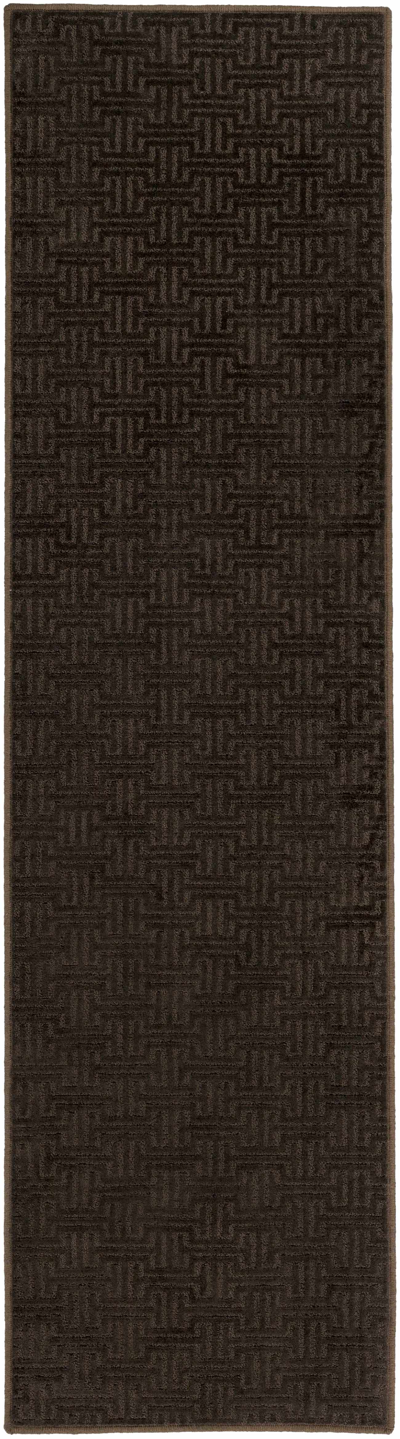 Custom Size Chandler Dark Brown Runner Rug
