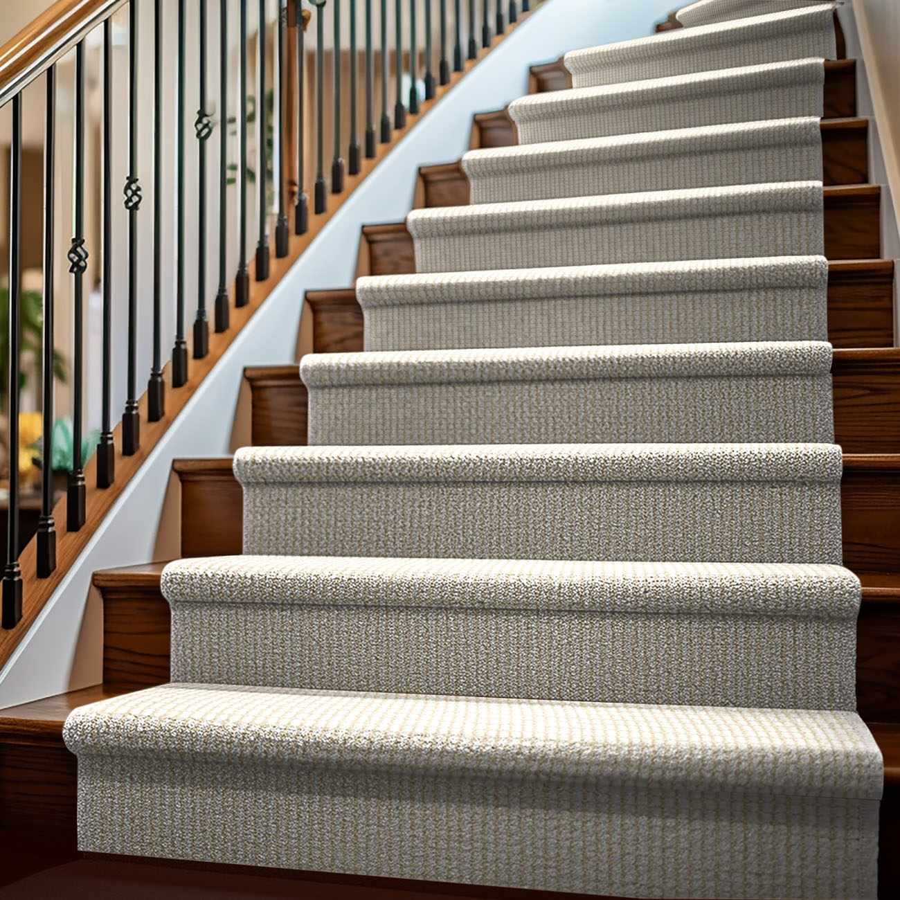 Custom Size Felipe Ivory Runner Rug