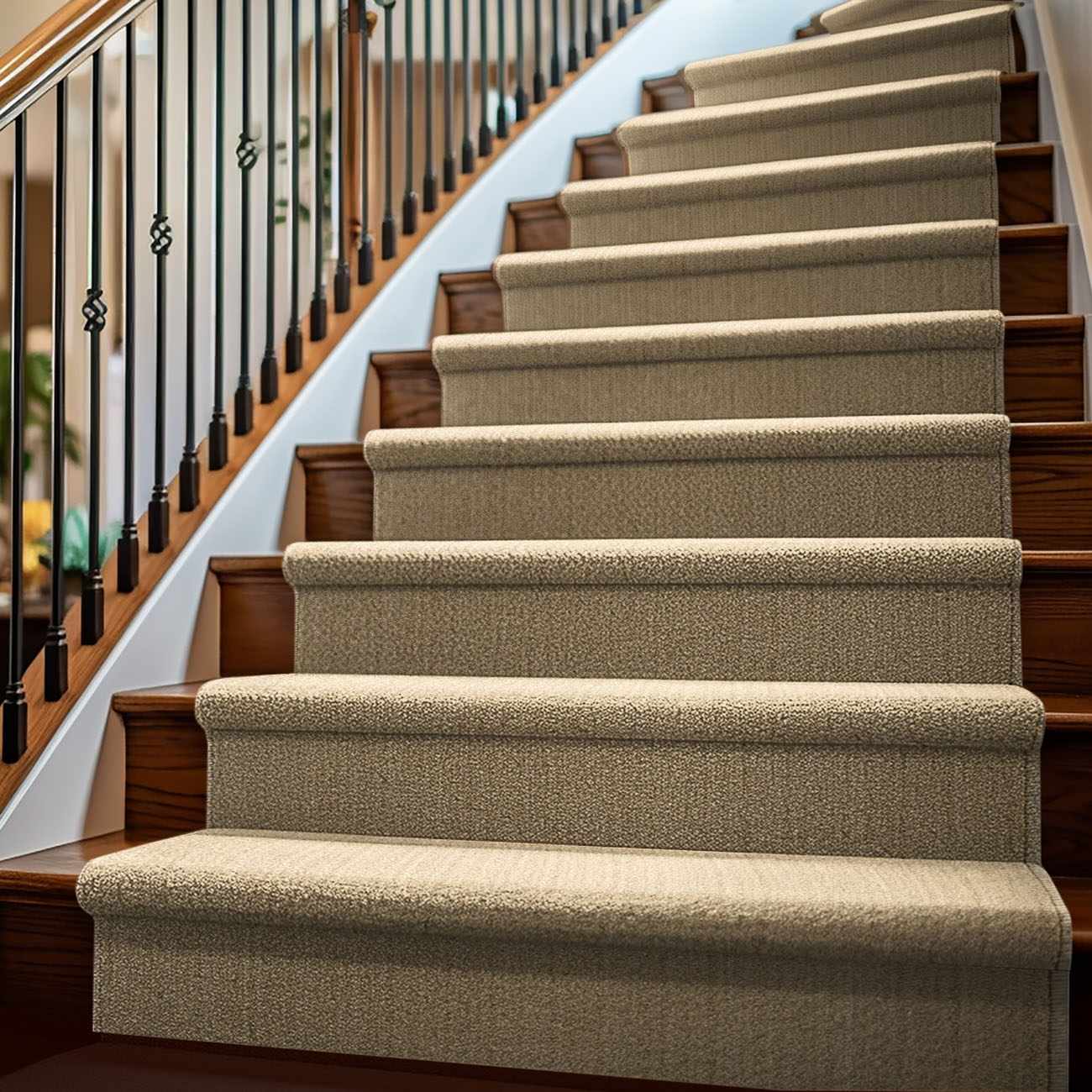 Custom Size Freya Light Brown Runner Rug