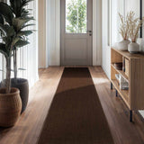 Custom Size Freya Brown Runner Rug