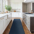 Custom Size Freya Dark Blue Runner Rug