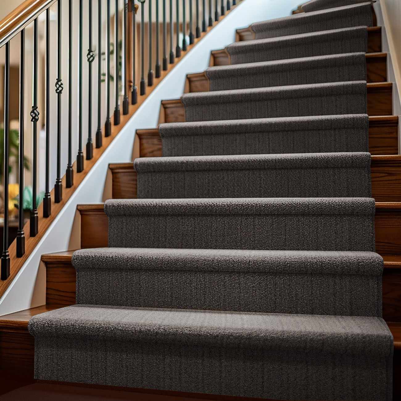 Custom Size Freya Charcoal Runner Rug