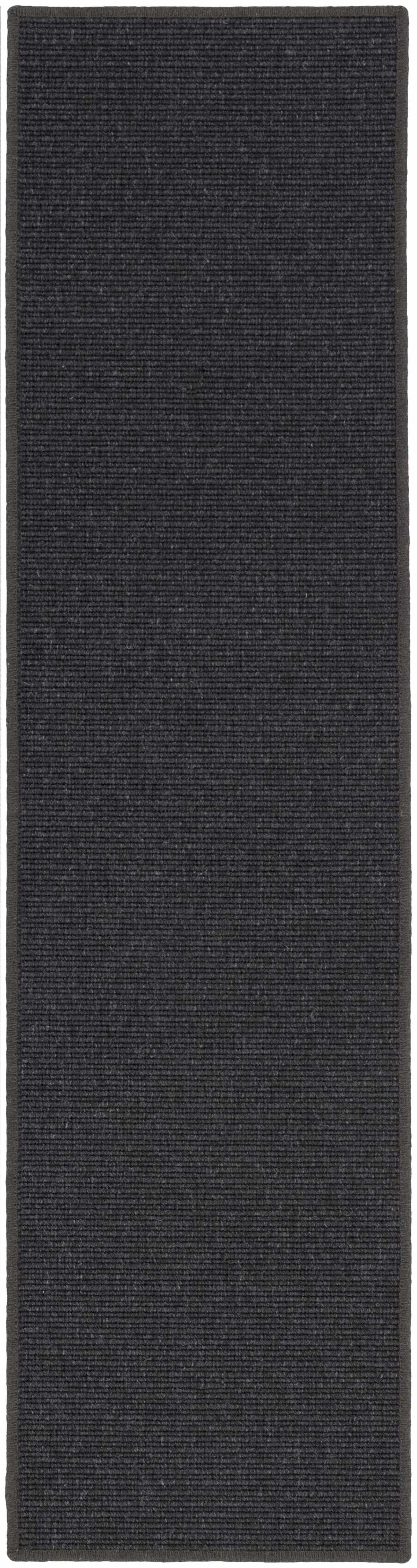 Custom Size Gaze Black Runner Rug