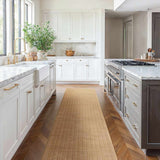 Custom Size Gunther Brown Hand Loomed Runner Rug