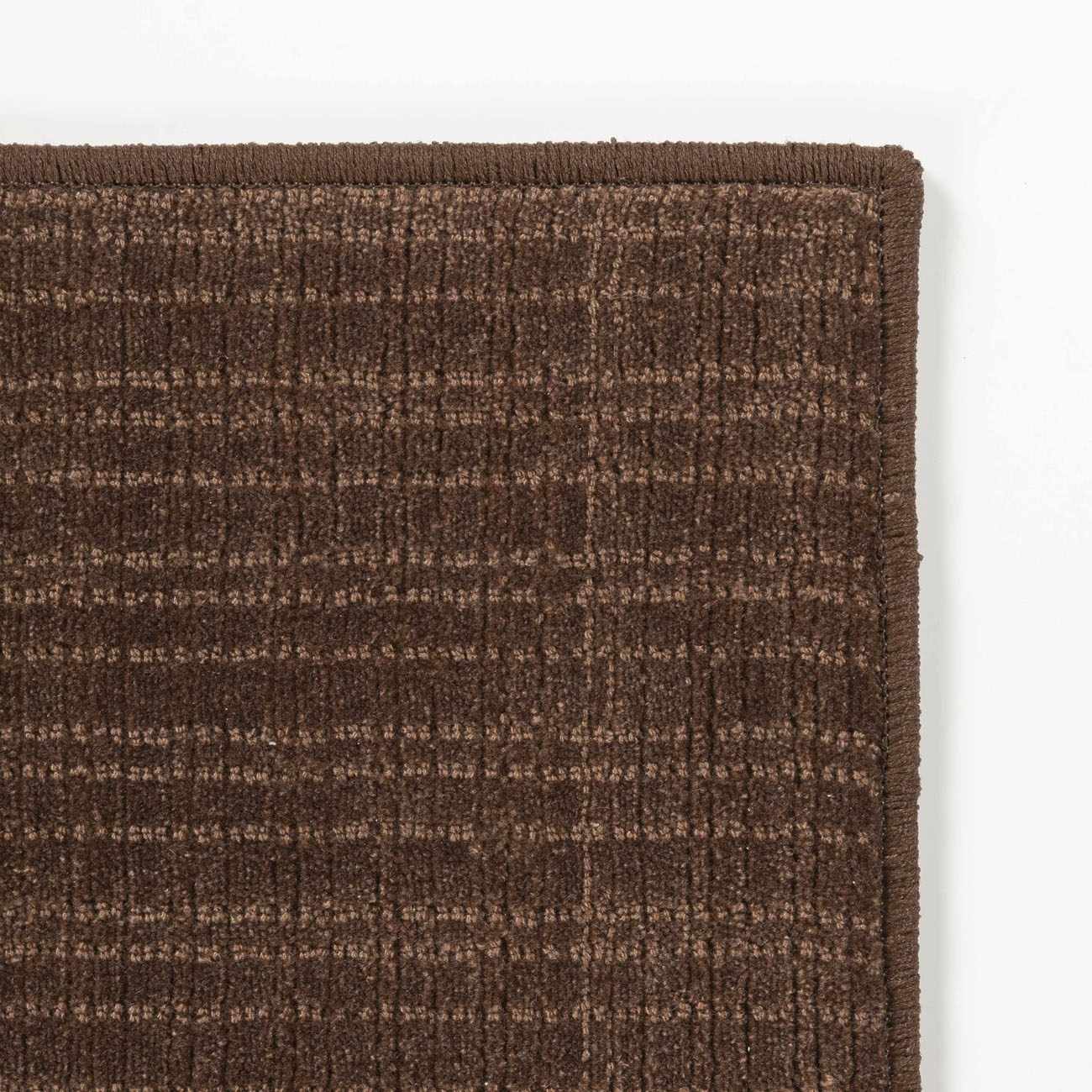 Custom Size Gunther Dark Brown Hand Loomed Runner Rug