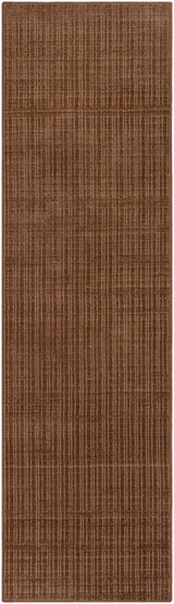 Custom Size Gunther Dark Brown Hand Loomed Runner Rug