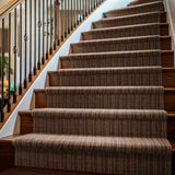 Custom Size Gunther Dark Brown Hand Loomed Runner Rug