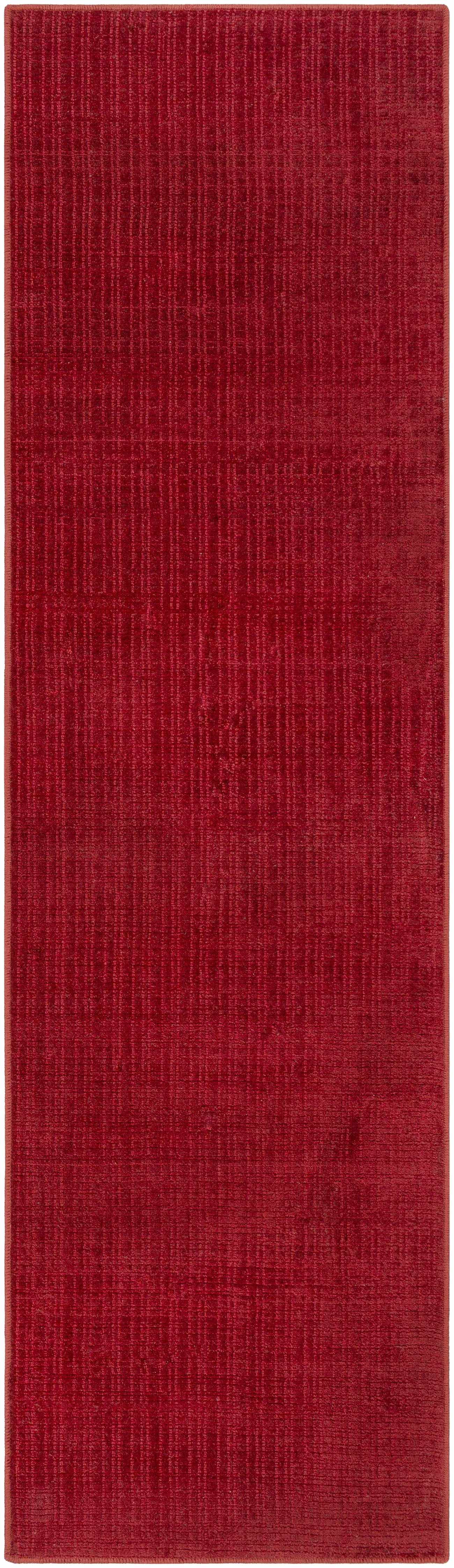 Custom Size Gunther Red Hand Loomed Runner Rug