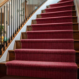 Custom Size Gunther Red Hand Loomed Runner Rug