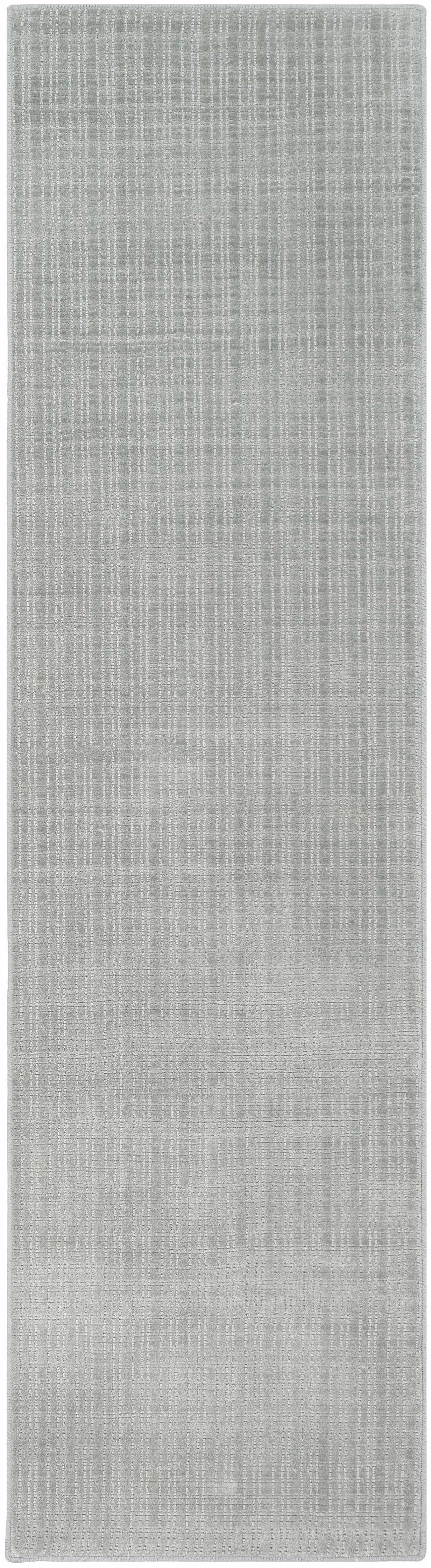 Custom Size Gunther Gray Hand Loomed Runner Rug
