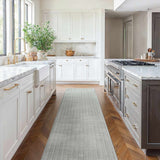 Custom Size Gunther Gray Hand Loomed Runner Rug