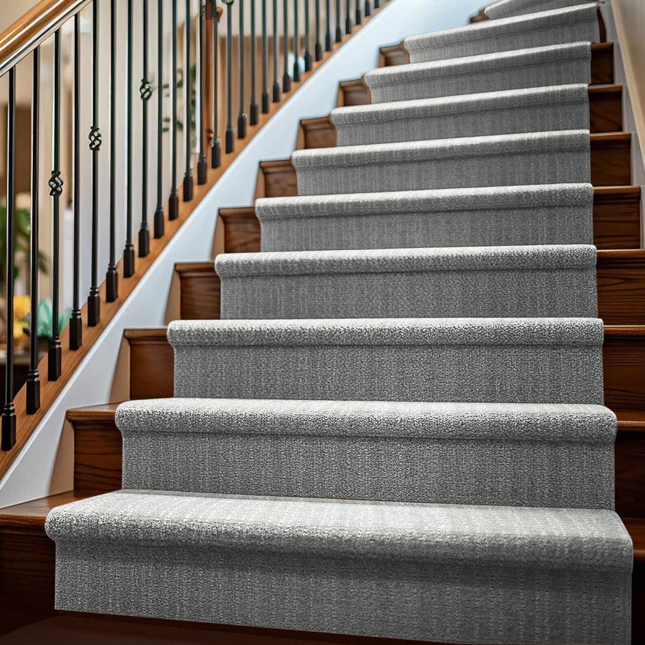 Custom Size Gunther Gray Hand Loomed Runner Rug