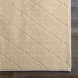Custom Size Hawkins Beige Diamond Runner Rug