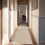 Custom Size Hawkins Beige Diamond Runner Rug