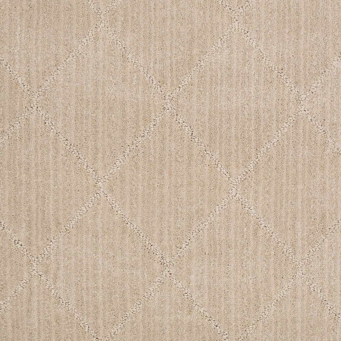 Custom Size Hawkins Beige Diamond Runner Rug