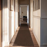 Custom Size Hawkins Dark Brown Diamond Runner Rug