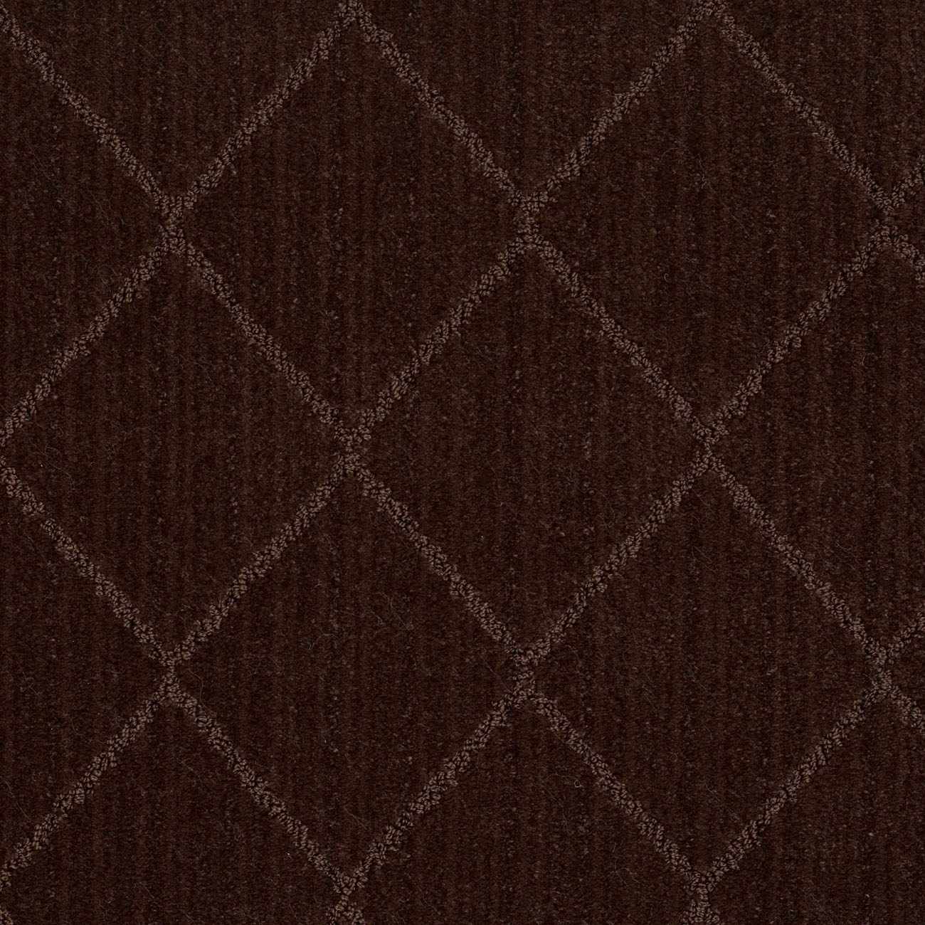 Custom Size Hawkins Dark Brown Diamond Runner Rug