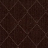 Custom Size Hawkins Dark Brown Diamond Runner Rug