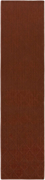 Custom Size Hawkins Dark Red Diamond Runner Rug