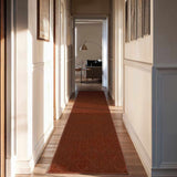 Custom Size Hawkins Dark Red Diamond Runner Rug