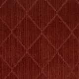 Custom Size Hawkins Dark Red Diamond Runner Rug