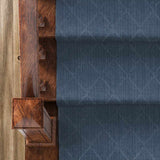 Custom Size Hawkins Dark Blue Diamond Runner Rug