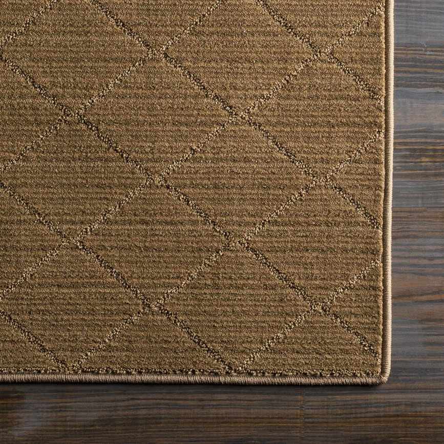 Custom Size Hawkins Brown Diamond Runner Rug