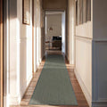 Custom Size Hawkins Green Diamond Runner Rug