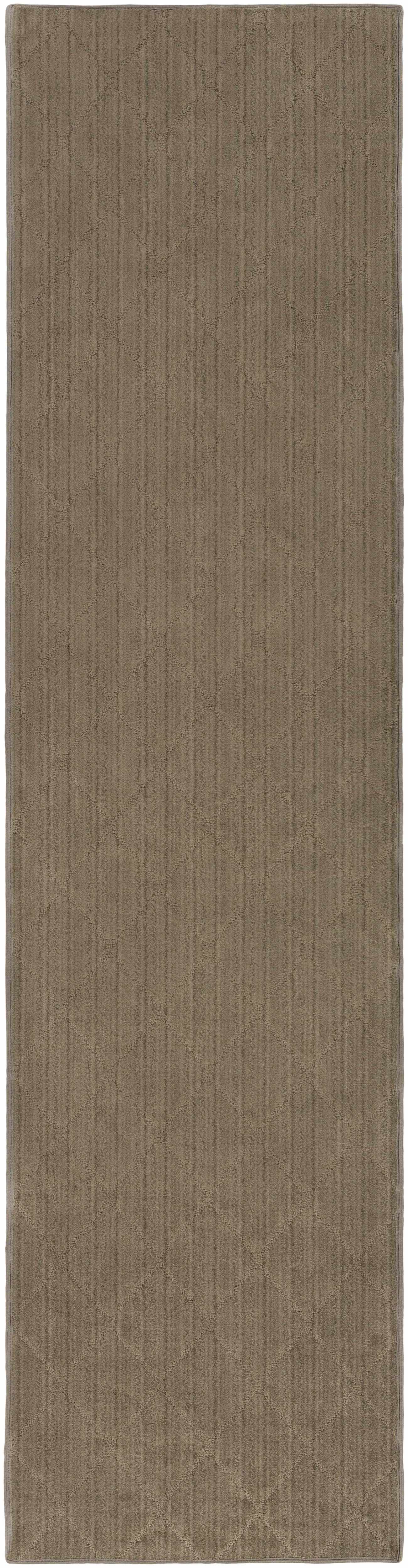 Custom Size Hawkins Medium Brown Diamond Runner Rug