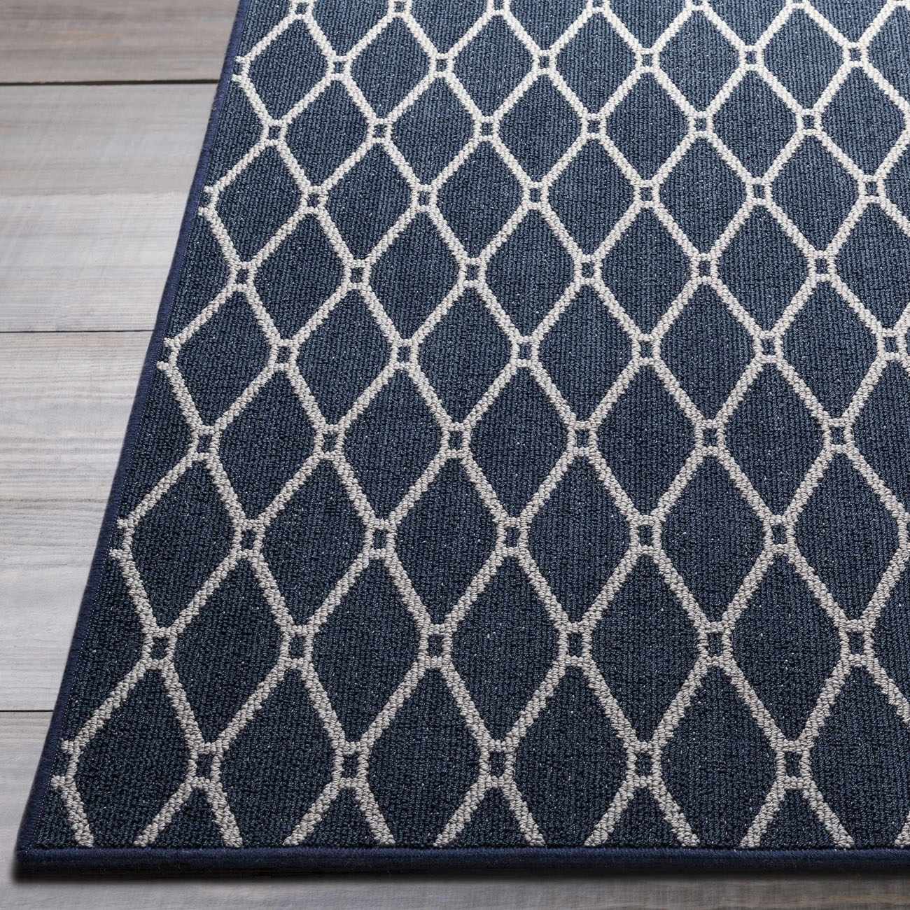 Custom Size Leilani Dark Blue Runner Rug