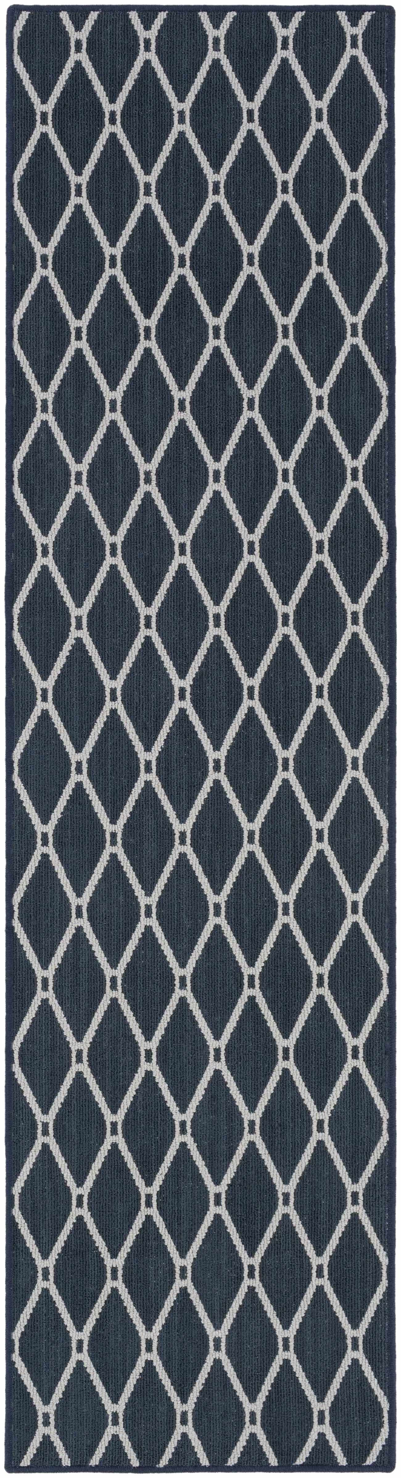 Custom Size Leilani Dark Blue Runner Rug