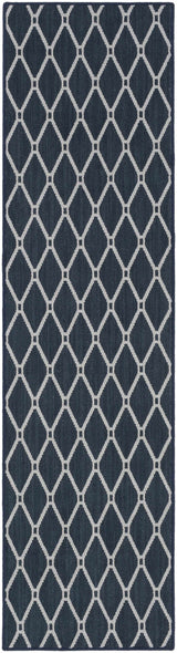 Custom Size Leilani Dark Blue Runner Rug