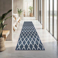 Custom Size Leilani Dark Blue Runner Rug