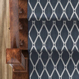 Custom Size Leilani Dark Blue Runner Rug